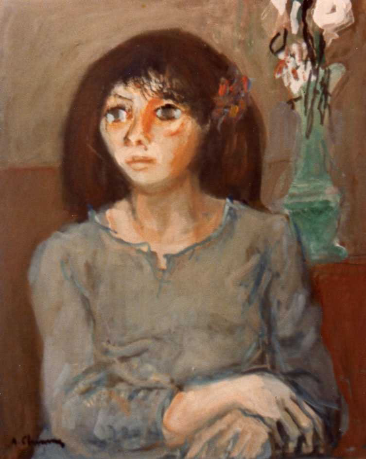 Fanculla d’oggi, sd 1977-’79, olio, cm 50x40, Napoli, collezione privata